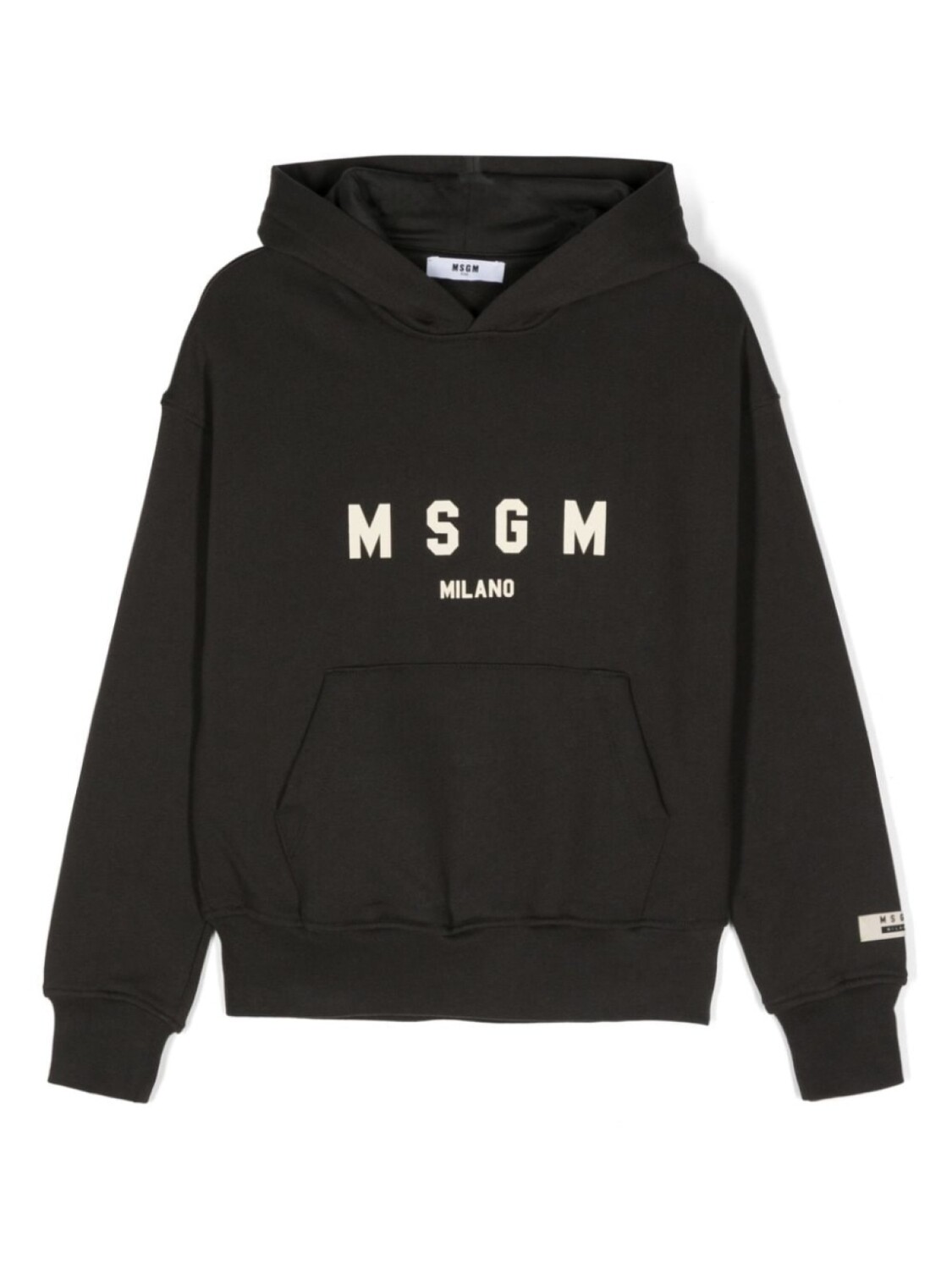 

MSGM Kids хлопковая толстовка с логотипом, серый