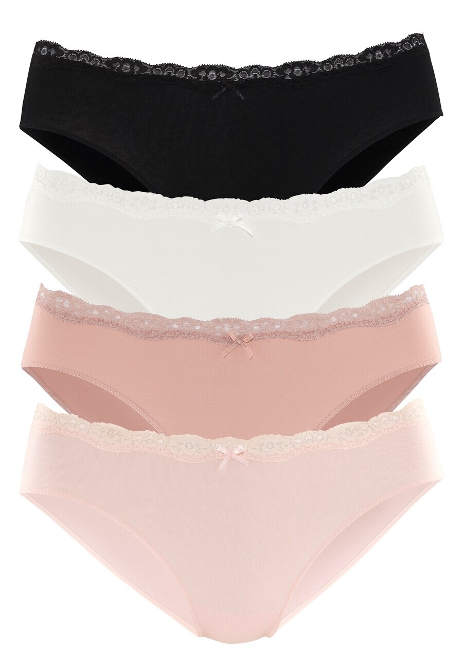 

Трусики LASCANA Panty, цвет rose/rose/black/white