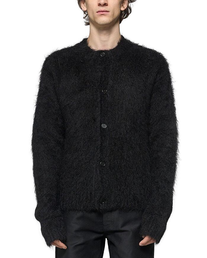 

Кардиган Marni Fuzzy Wuzzy стандартного кроя из мохера, черный