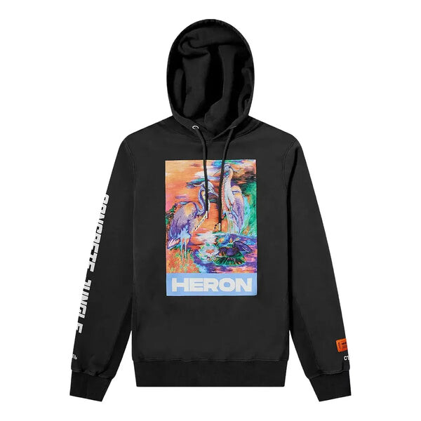 

Толстовка heron colors hoodie 'black' Heron Preston, черный