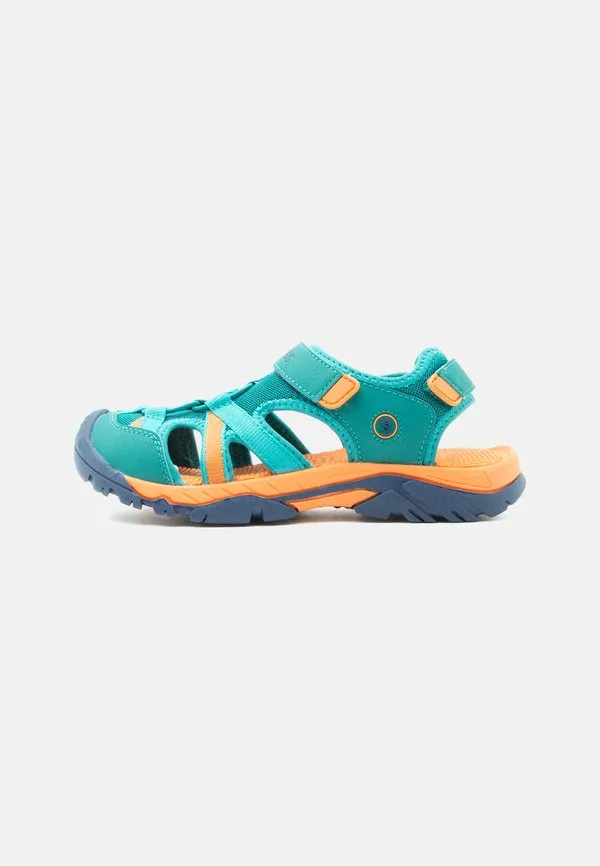 Сандалии для ходьбы stavanger Trollkids, Sea Green/Sahara Sunset/Madeira Blue