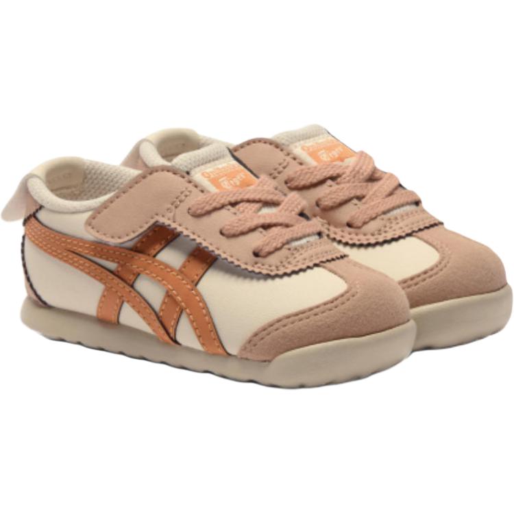 Низкие детские туфли MEXICO 66 для младенцев и малышей Onitsuka Tiger, бежевый/оранжевый — фото 4