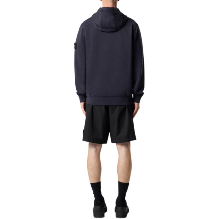 Толстовка с застежкой-молнией Stone Island, ink синий — фото 4