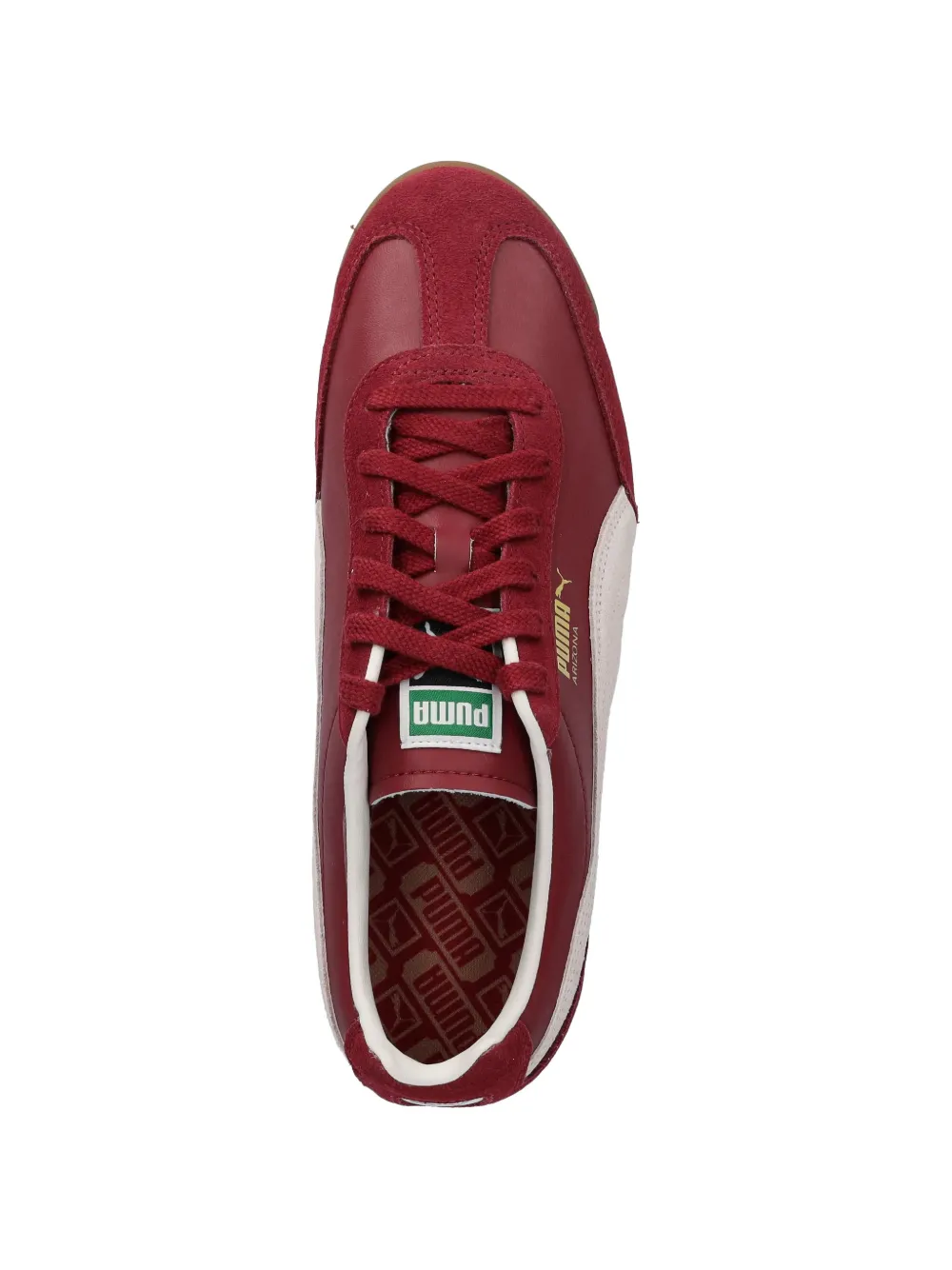 Кроссовки из замши с полосатыми вставками Puma, красный — фото 4