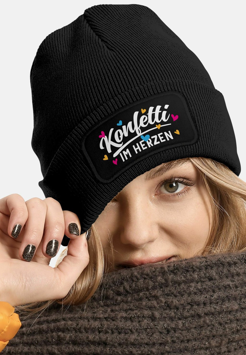 

Шапка MIT PATCH SPRUCH FASCHING KARNEVAL PARTY MoonWorks, черный