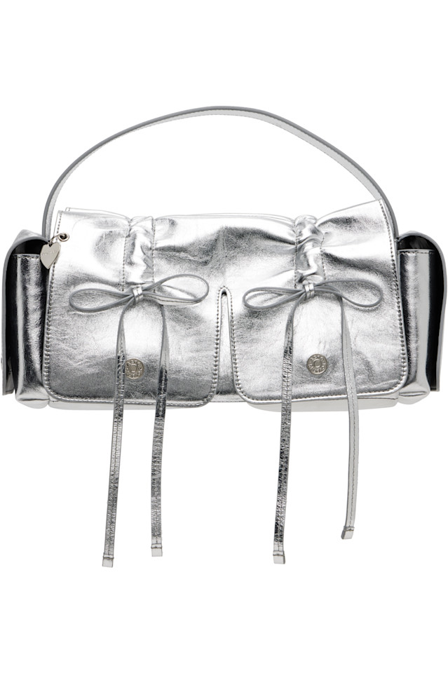 

Сумка с множеством карманов Acne Studios, серебро