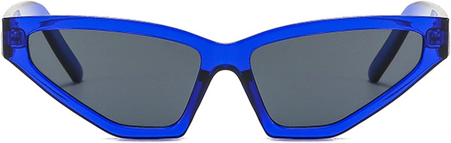 

Ретро-солнцезащитные очки «кошачий глаз» большого размера для женщин, модные очки для мужчин, зеленые и фиолетовые солнцезащитные очки с защитой от УФ-излучения UV400 mincl, Blue