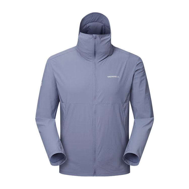 

MERRELL Куртка мужская серо-пыльный голубой с капюшоном тонкая Others