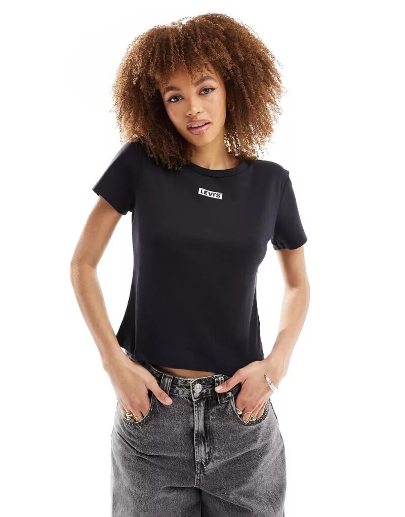 

Черная футболка Levi's Rickie с маленьким логотипом