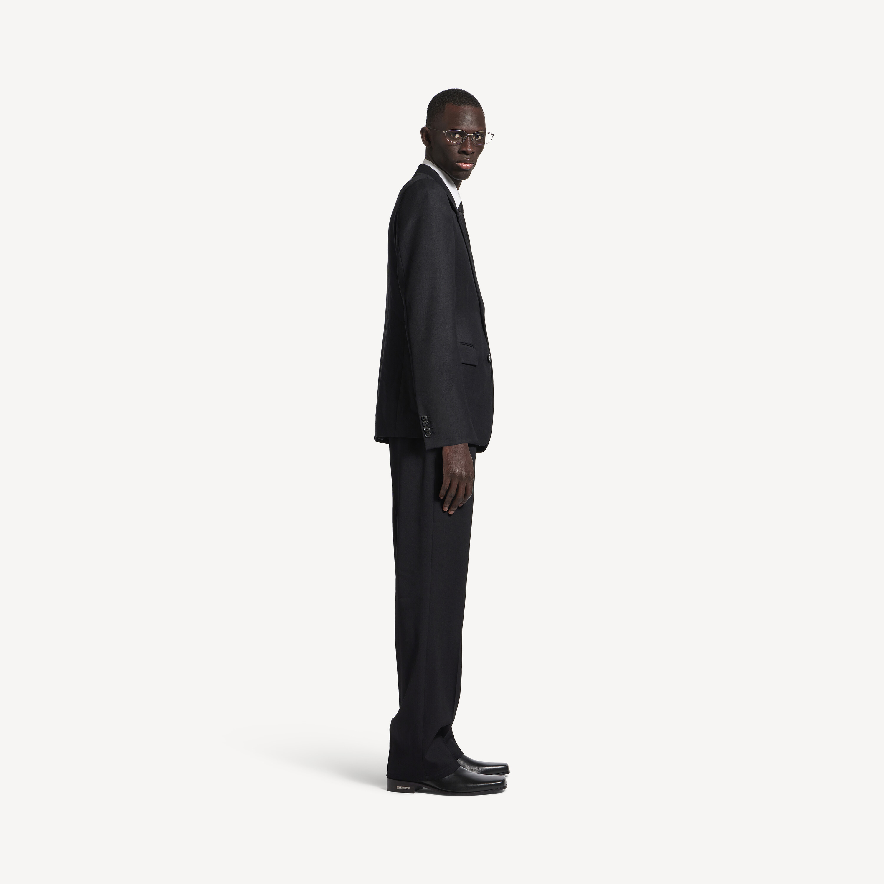 Мужской классический пиджак в цвете новый черный BALENCIAGA, новый черный — фото 2