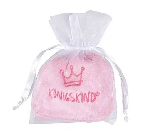 Детская рукавица для мытья Flannel King из 100% хлопка Christliche Geschenkideen, Pink