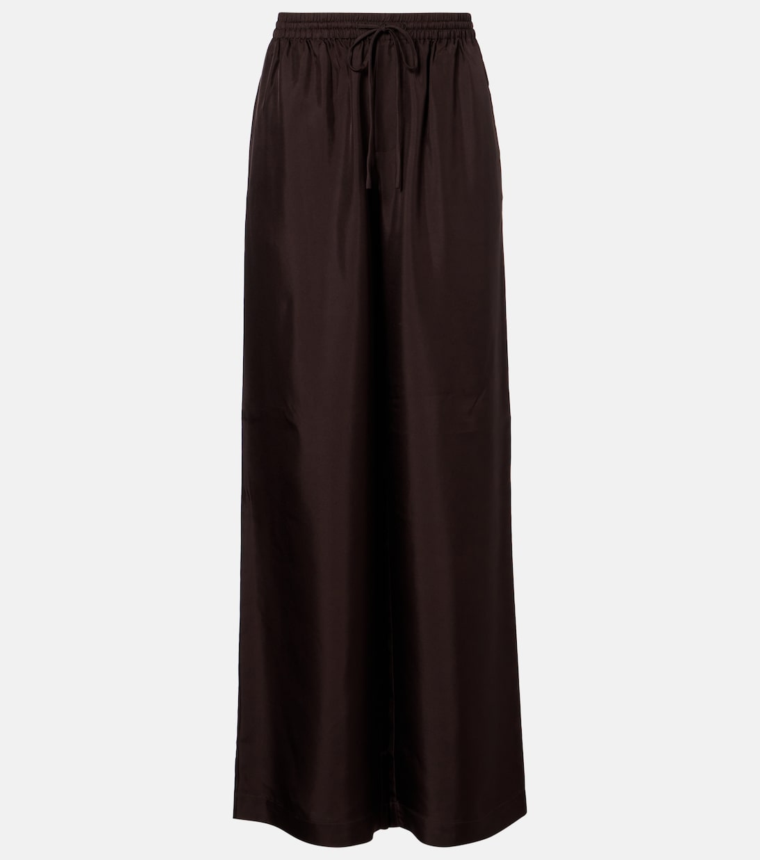 

Широкие брюки из шелка Róhe, Mahogany