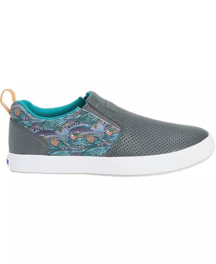 Женские слипоны FisheWear Leather Sharkbyte Deck Xtratuf, серый