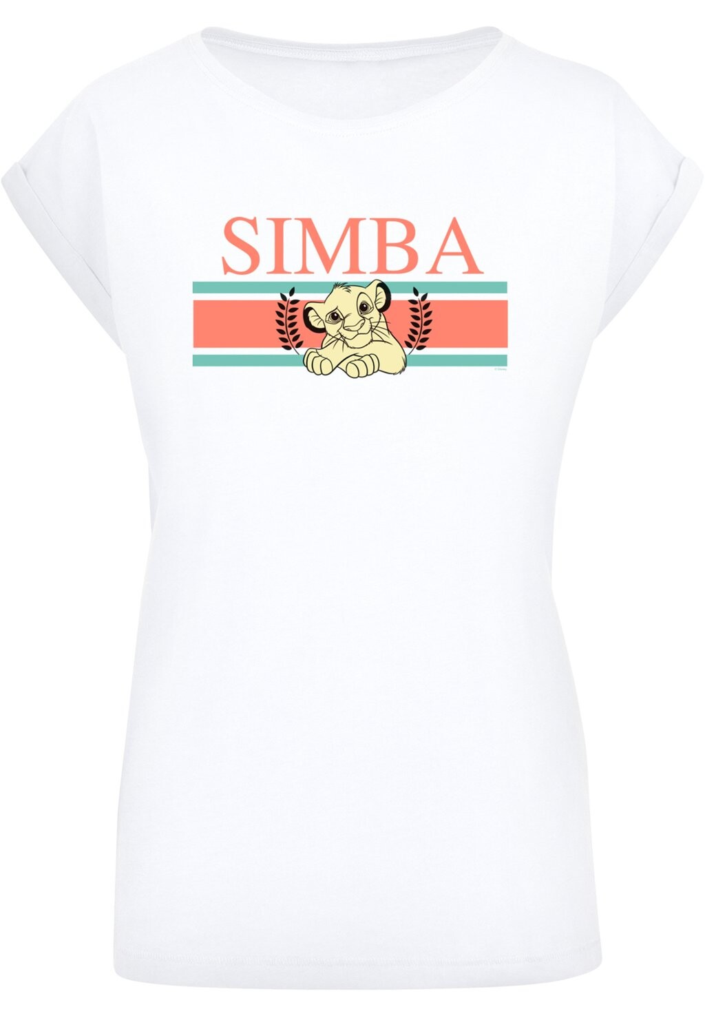 

Футболка с принтом DISNEY KÖNIG DER LÖWEN SIMBA STRIPES F4NT4STIC, белый