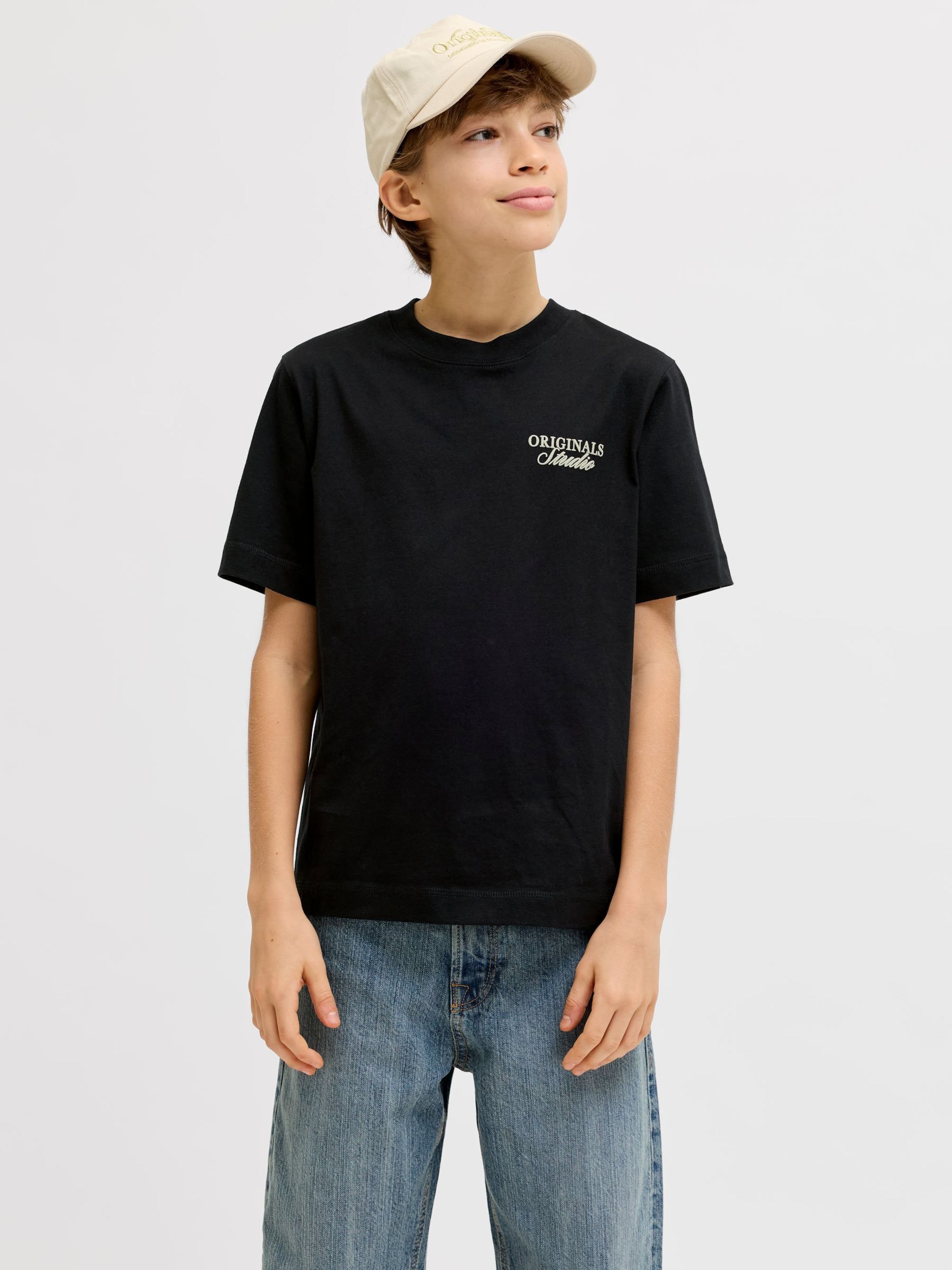 Jack & Jones Junior Футболка 'JORNorrebro' в черном цвете — фото 4