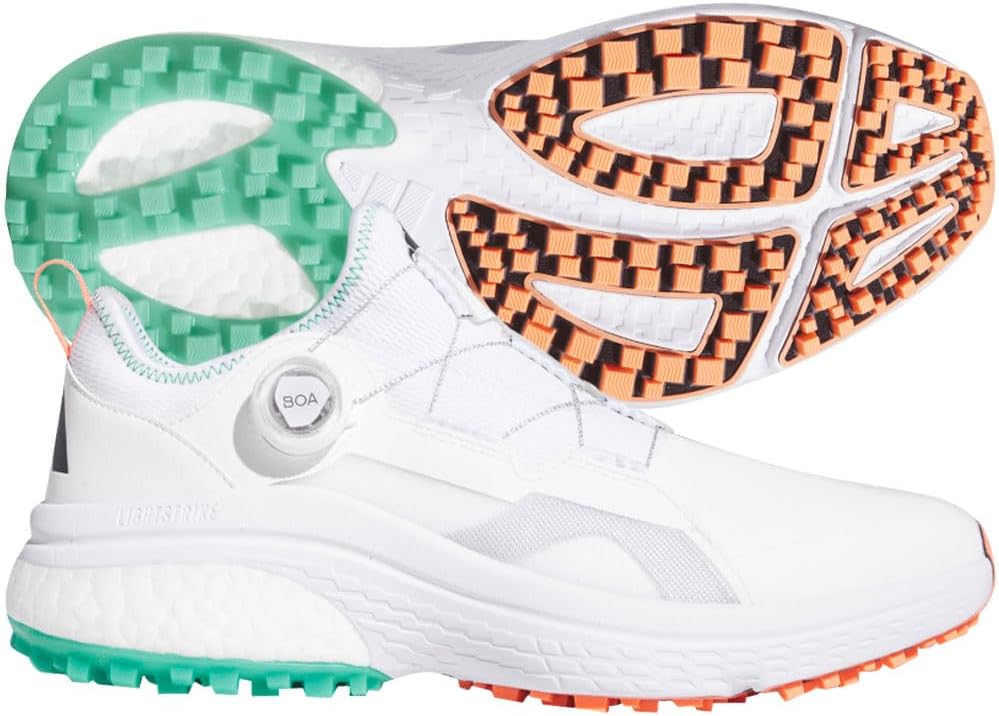 

Мужские гольф-туфли Adidas Solarmotion с системой Boa без шипов, белый/черный/зеленый