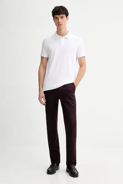 Штаны из гладкого материала Calvin Klein, синий — фото 2