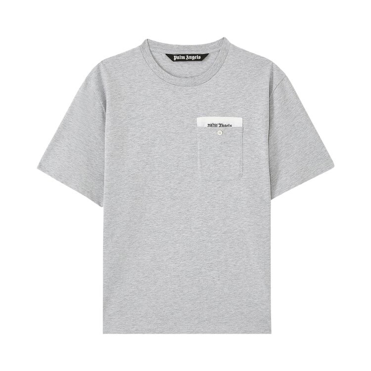 

Футболка Palm Angels Sartorial Tape Crewneck T-Shirt, цвет Grey/Off White