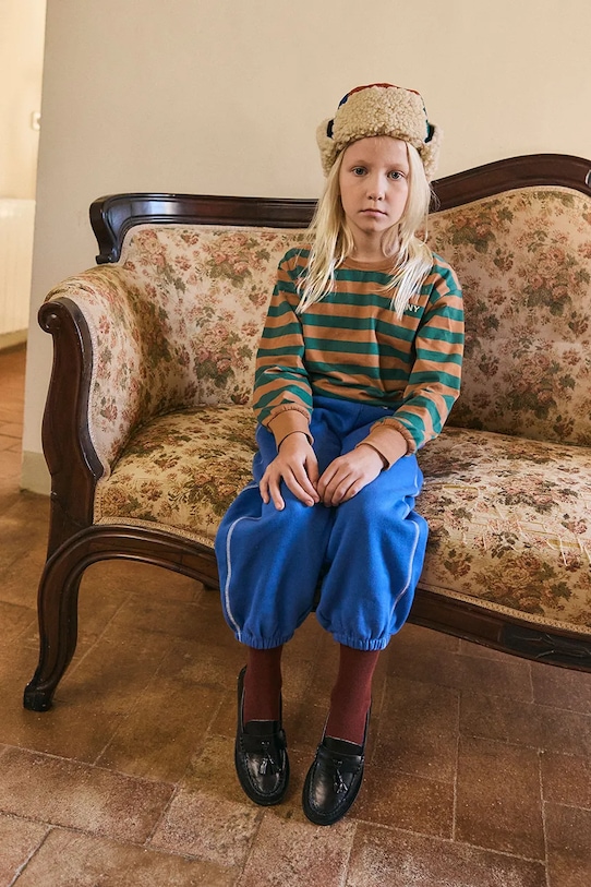 

Детские хлопковые спортивные штаны CONTRAST SWEATPANT Tinycottons, синий