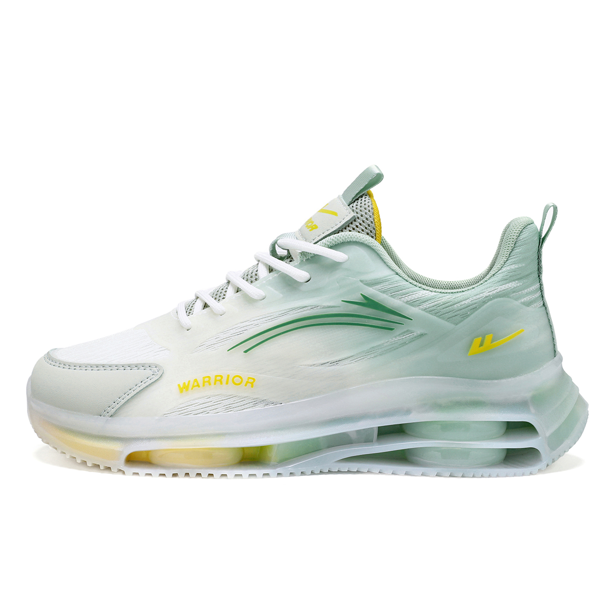 

WARRIOR Прочные дышащие легкие мужские низкие повседневные беговые кроссовки Green, цвет Green