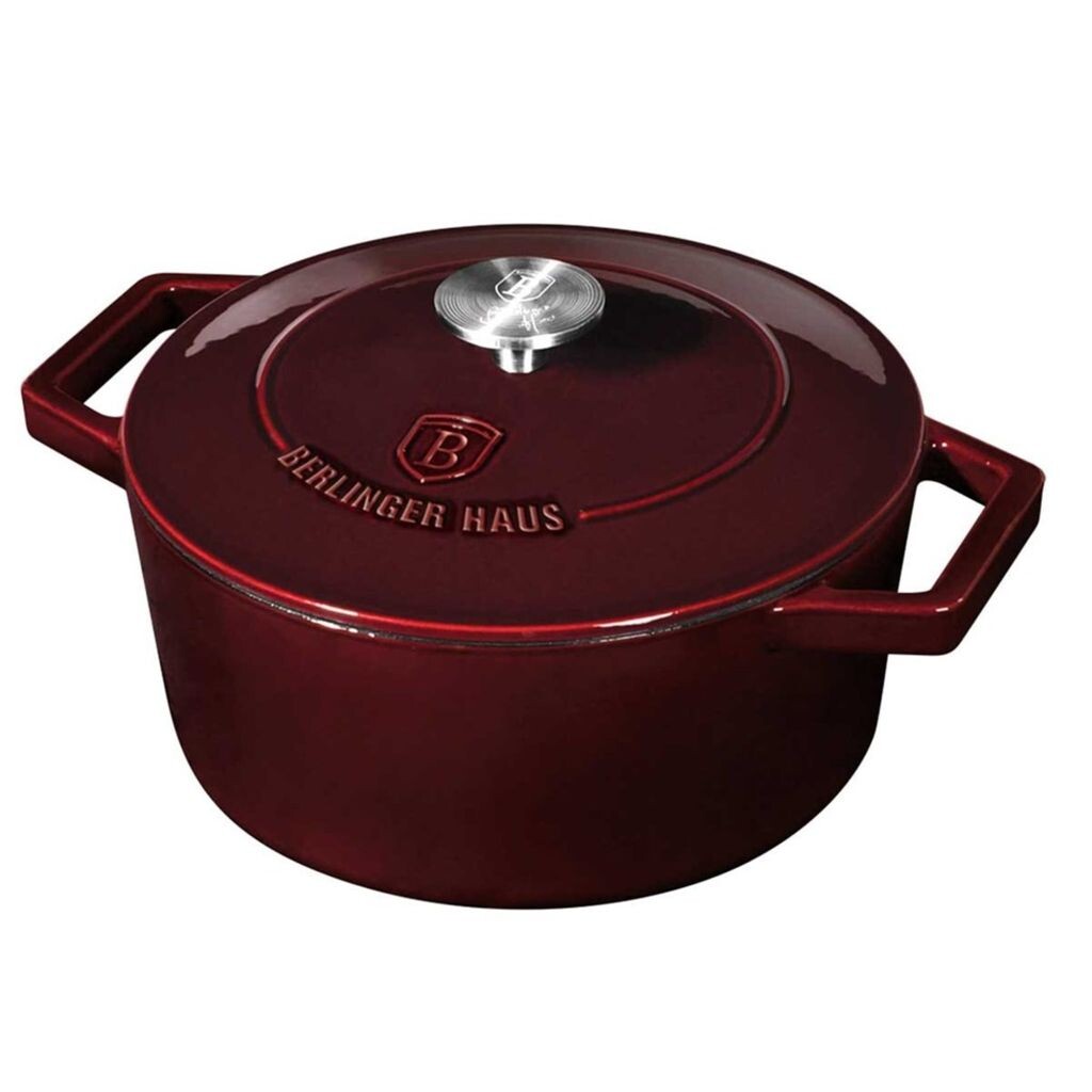 

Чугунная форма для выпечки Berlingerhaus с крышкой 24 см Burgundy Line BH-6497