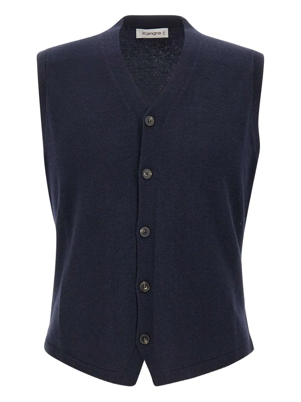 

Жилет с V-образным вырезом и роговыми пуговицами Kangra, синий