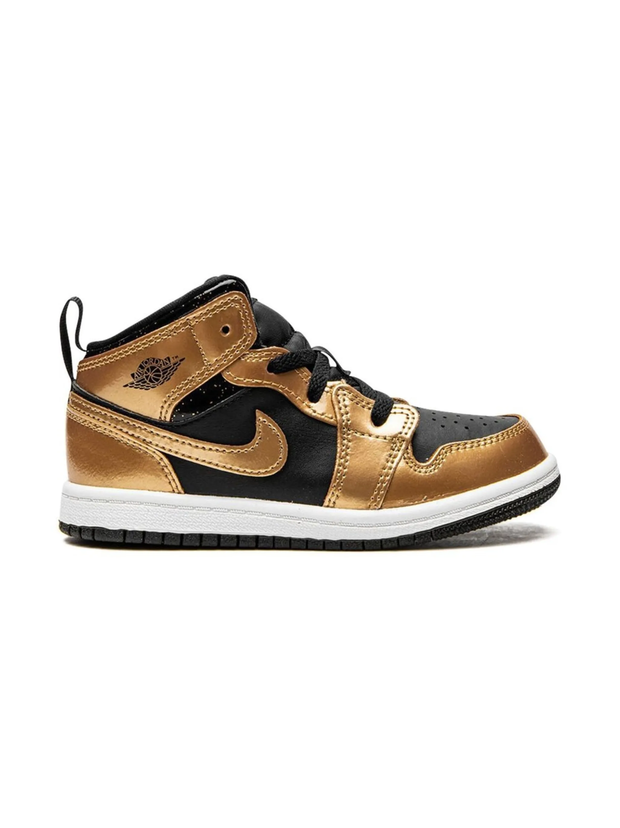 Кроссовки Jordan 1 Mid SE Jordan Kids, черный — фото 2