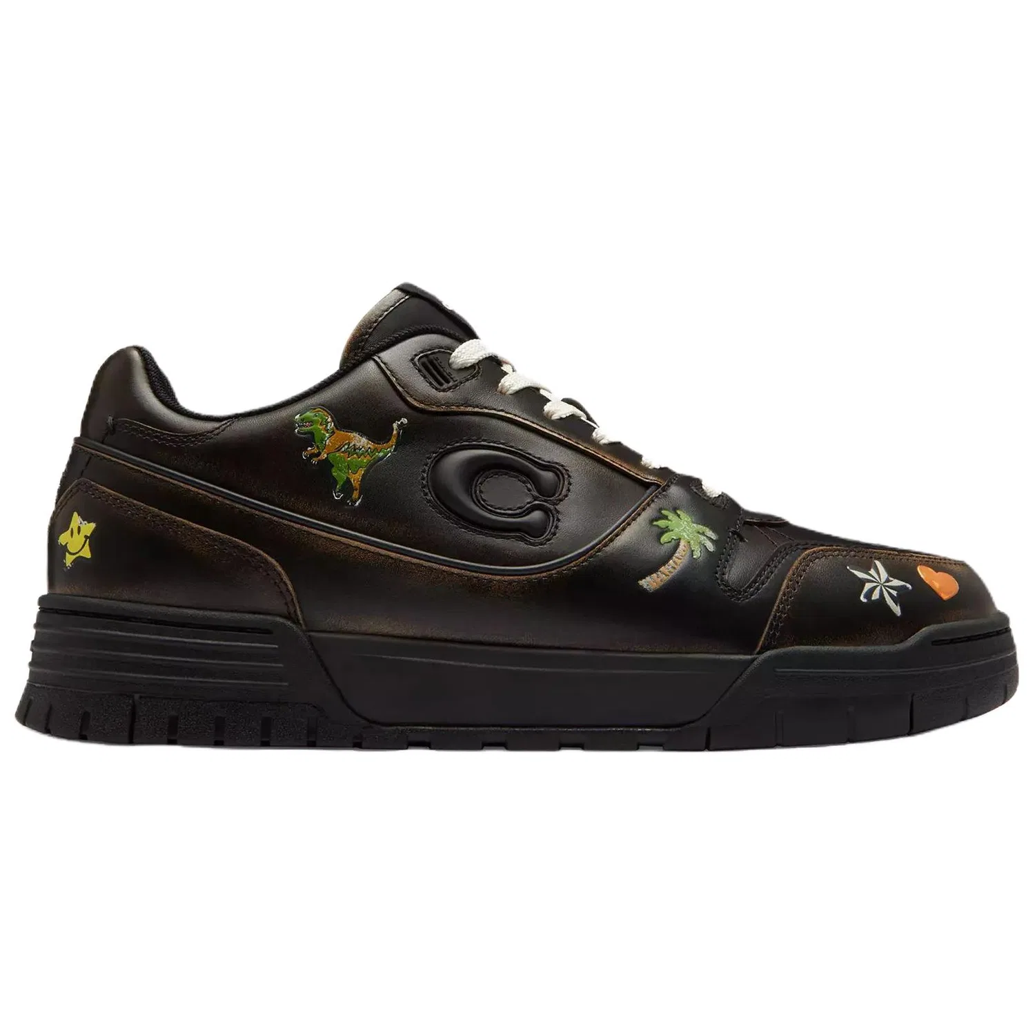 Кеды Rexy Leather Low Top COACH Black — фото 3