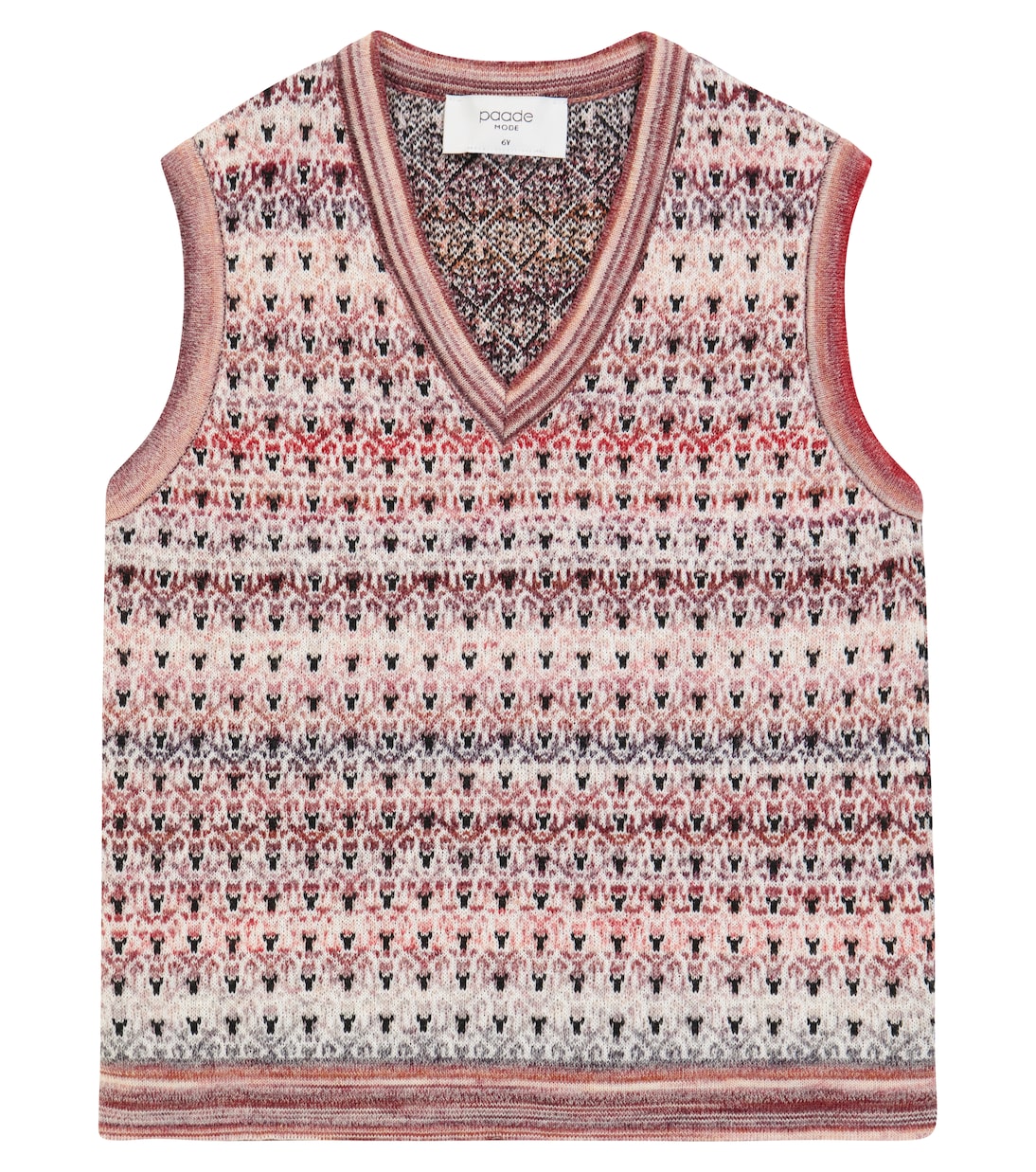 

Жилет-свитер из смесовой шерсти Paade Mode, Wildberry Bordo White