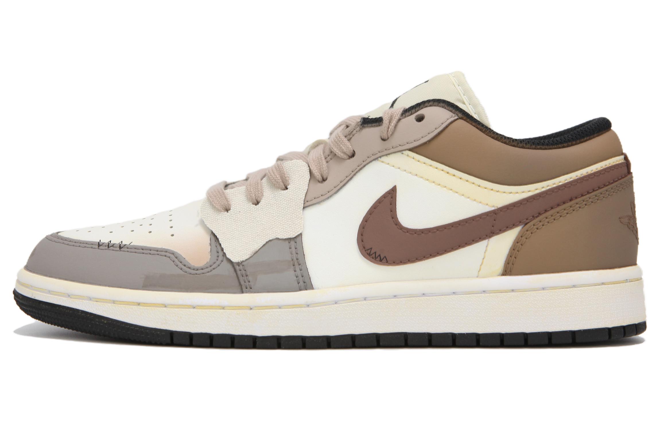 

Jordan Баскетбольные кроссовки Air 1 Anti-Slip, износостойкие, низкие, винтажные, мужские, бежево-коричневые