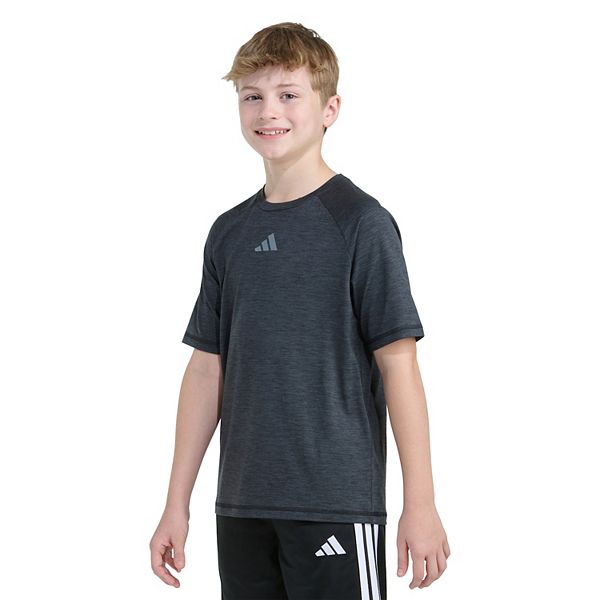Мальчиковая футболка с коротким рукавом raglan Adidas, Black — фото 3