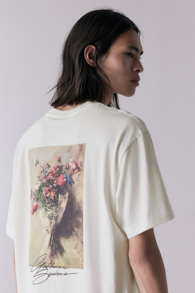 

Футболка свободного кроя с принтом H&M, мультиколор
