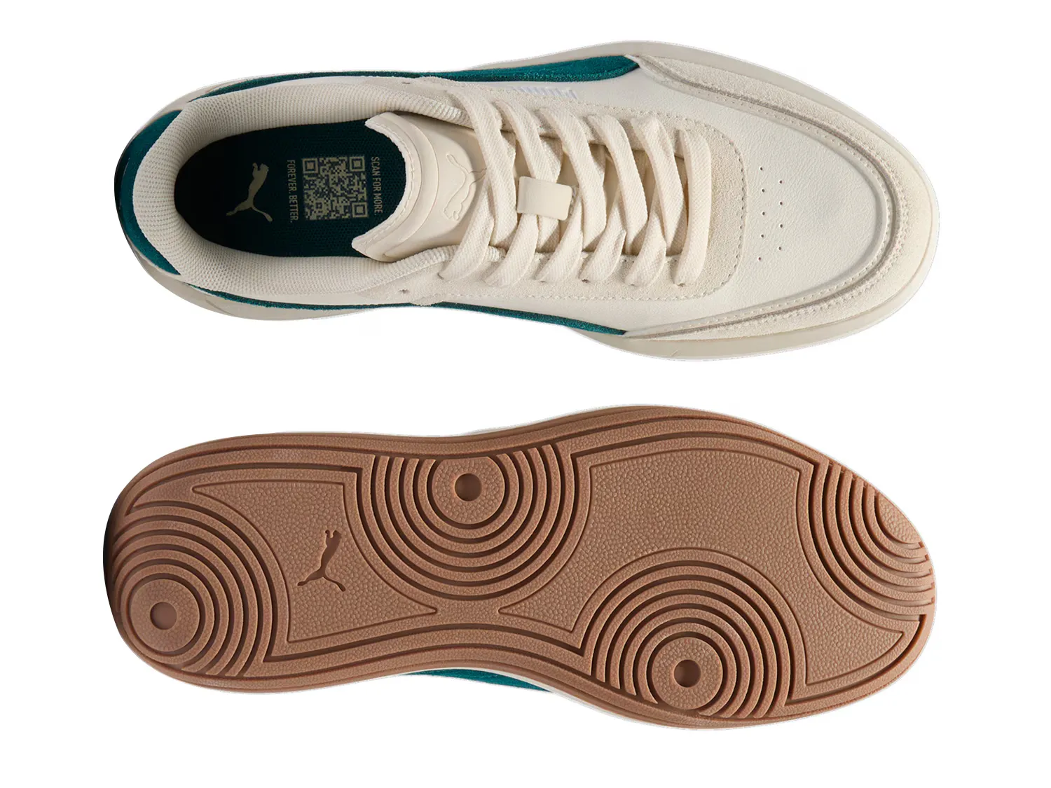 Кроссовки Club Pearl Sneaker Puma, белый/зеленый — фото 3
