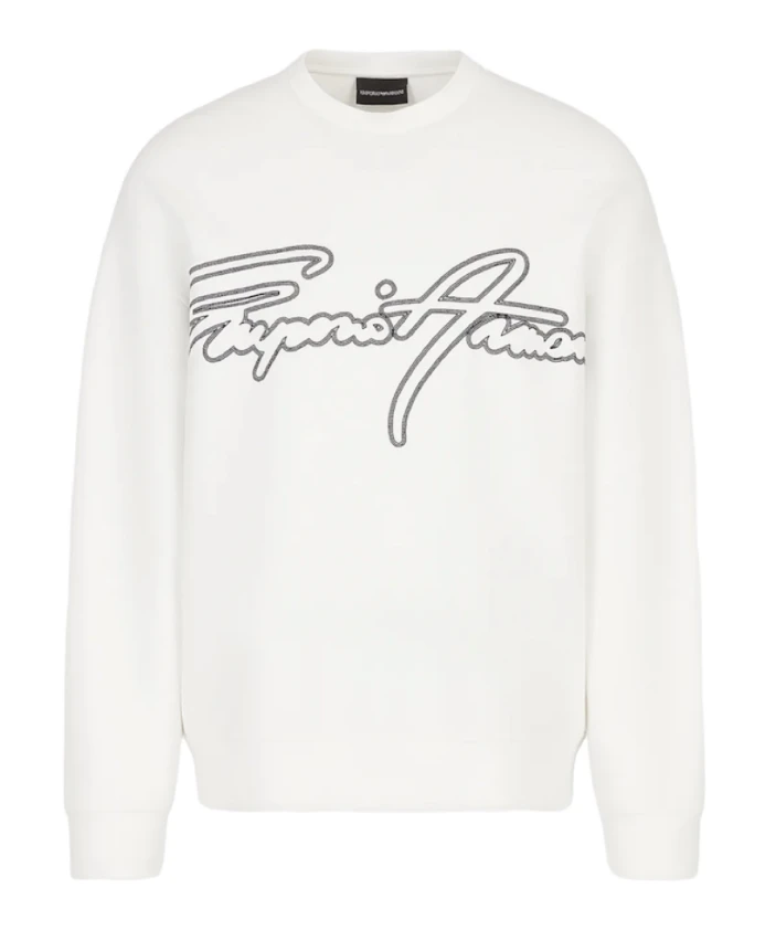 

Белая толстовка 3r1mdk1jhsz0101 Emporio Armani, белый