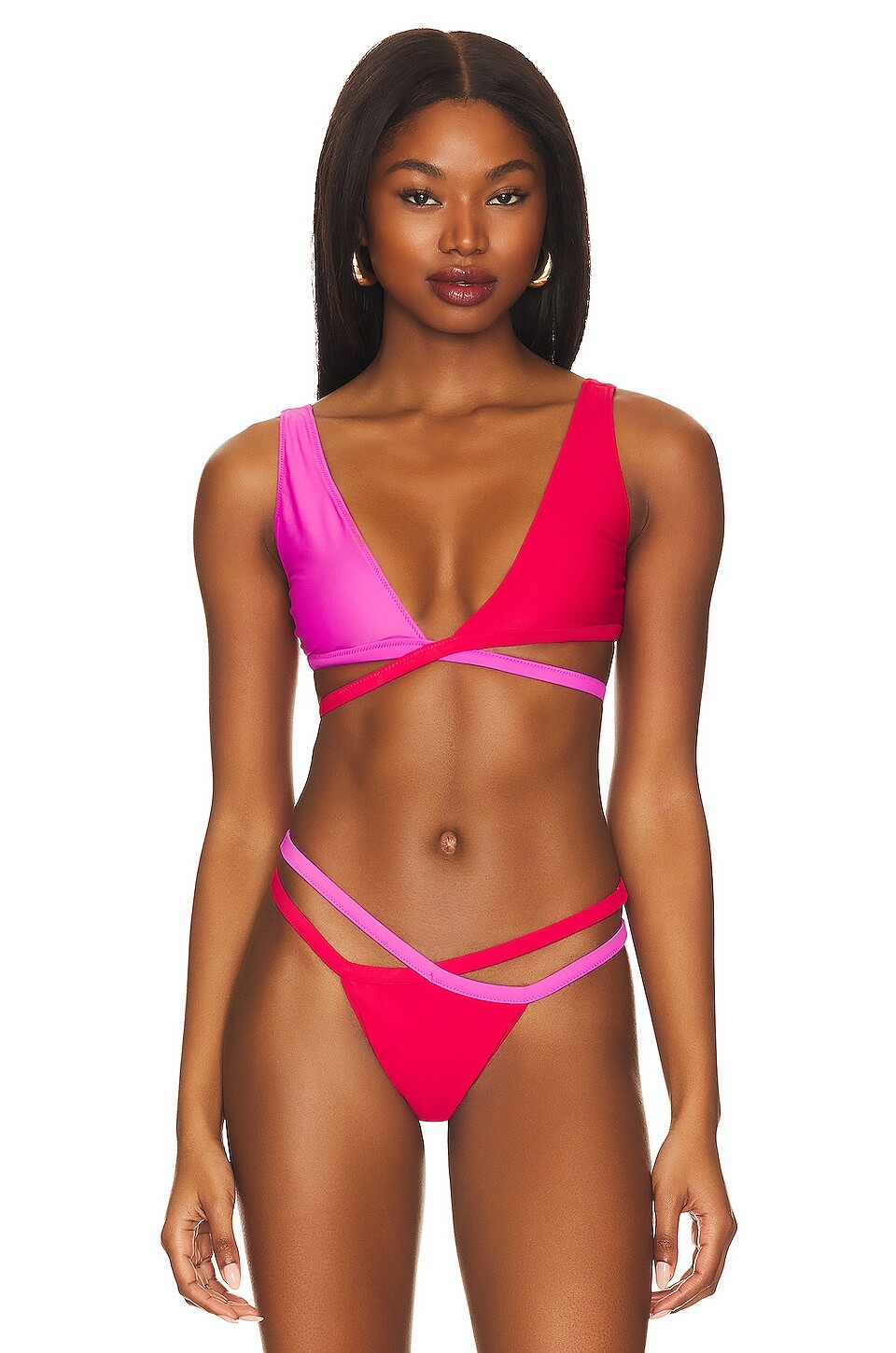 

Топ Lovers and Friends Little By Little, цвет Hot Pink & Red