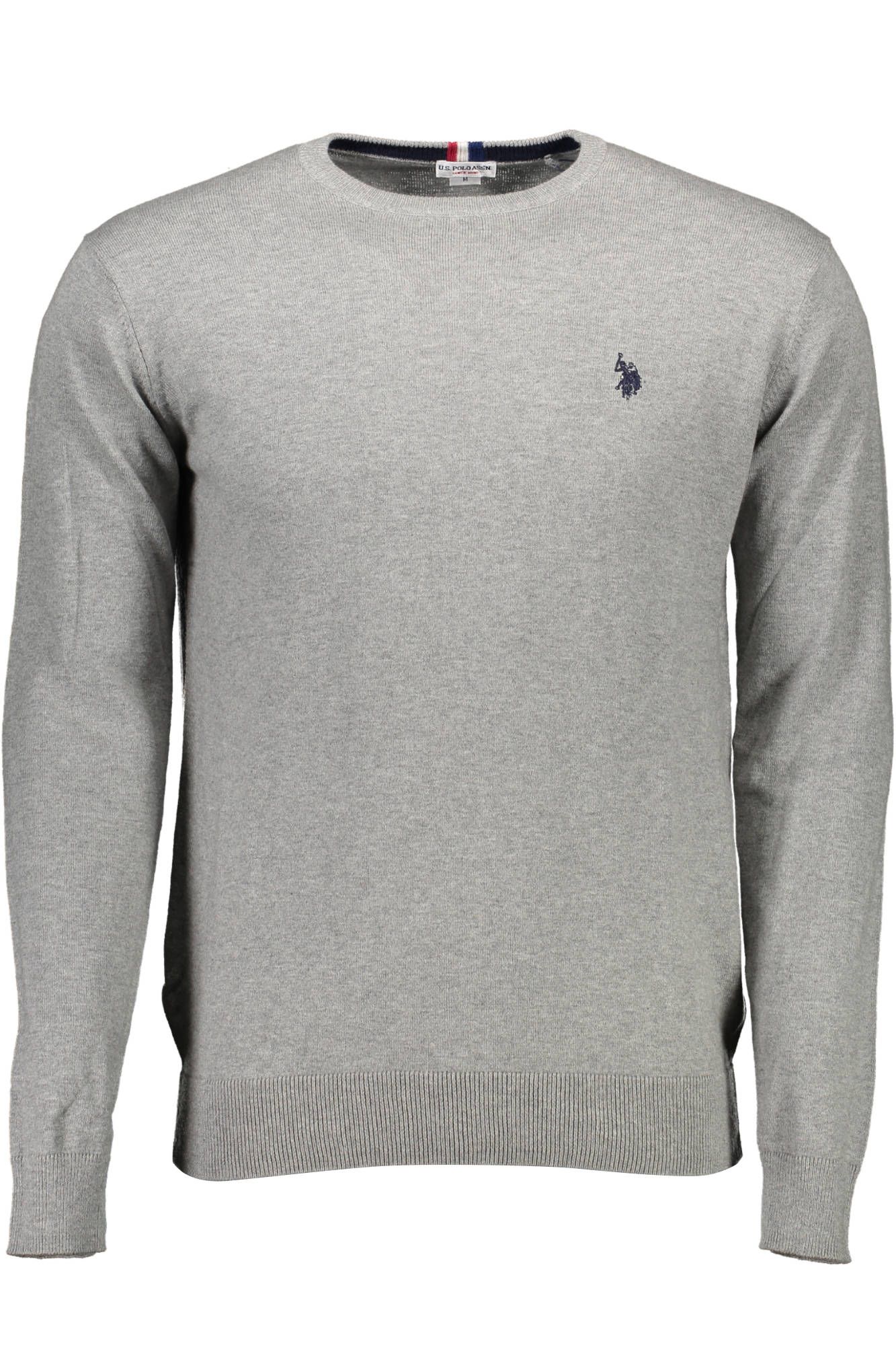 

Серый хлопковый мужской свитер U.S. Polo Assn.