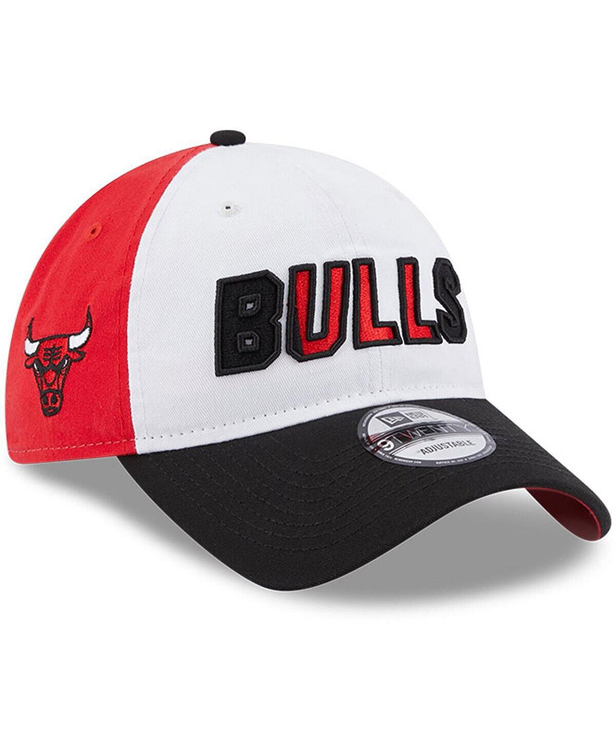 

Мужская бело-черная регулируемая кепка Chicago Bulls с задней половиной 9TWENTY New Era
