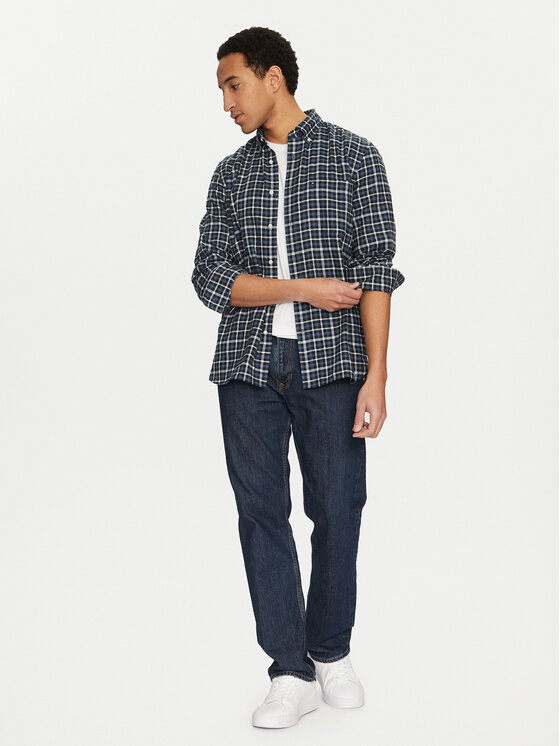 Рубашка обычного кроя Gingham MW0MW37573 Tommy Hilfiger, синий — фото 2