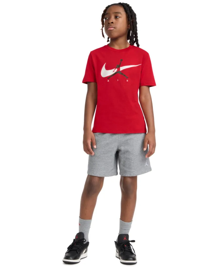 Детская футболка с круглым вырезом и логотипом Jumpman Swoosh (8-20 лет) Jordan, gym красный — фото 2