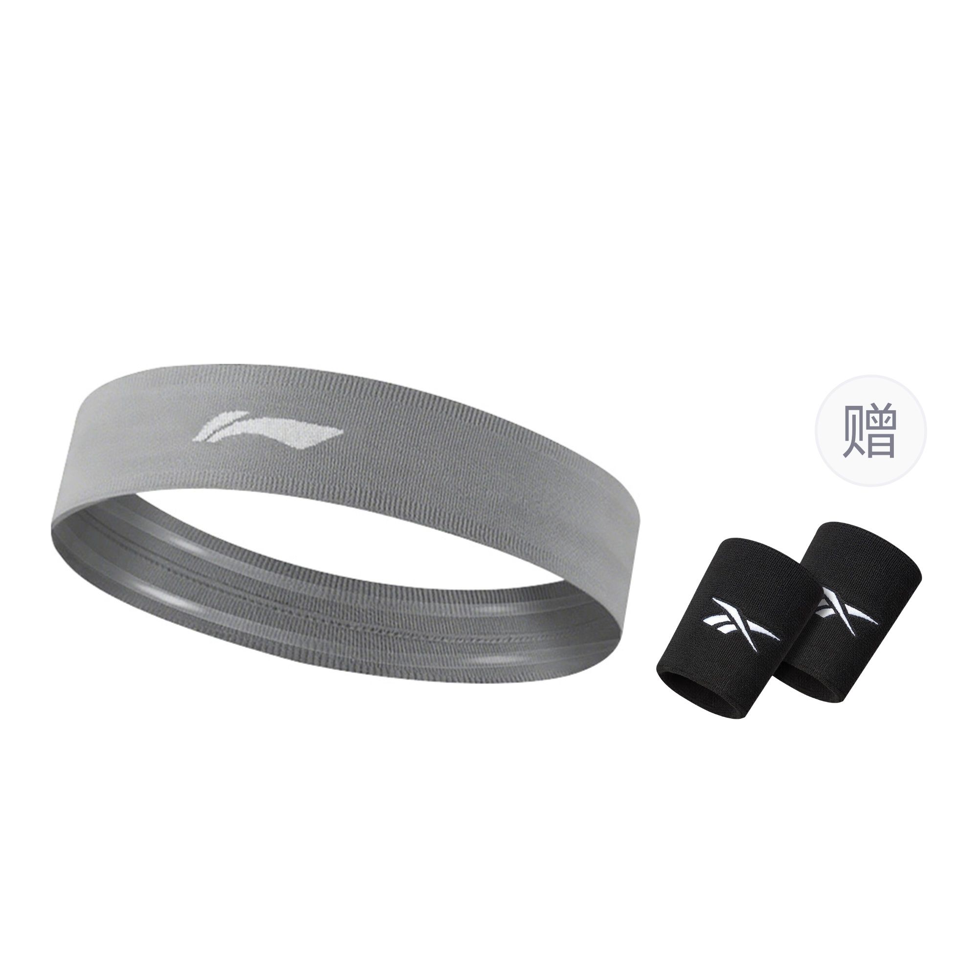 

Повязки для спорта Polyamide, Elastane, Silicone Running, Basketball, Fitness, Yoga Unisex LINING, серый