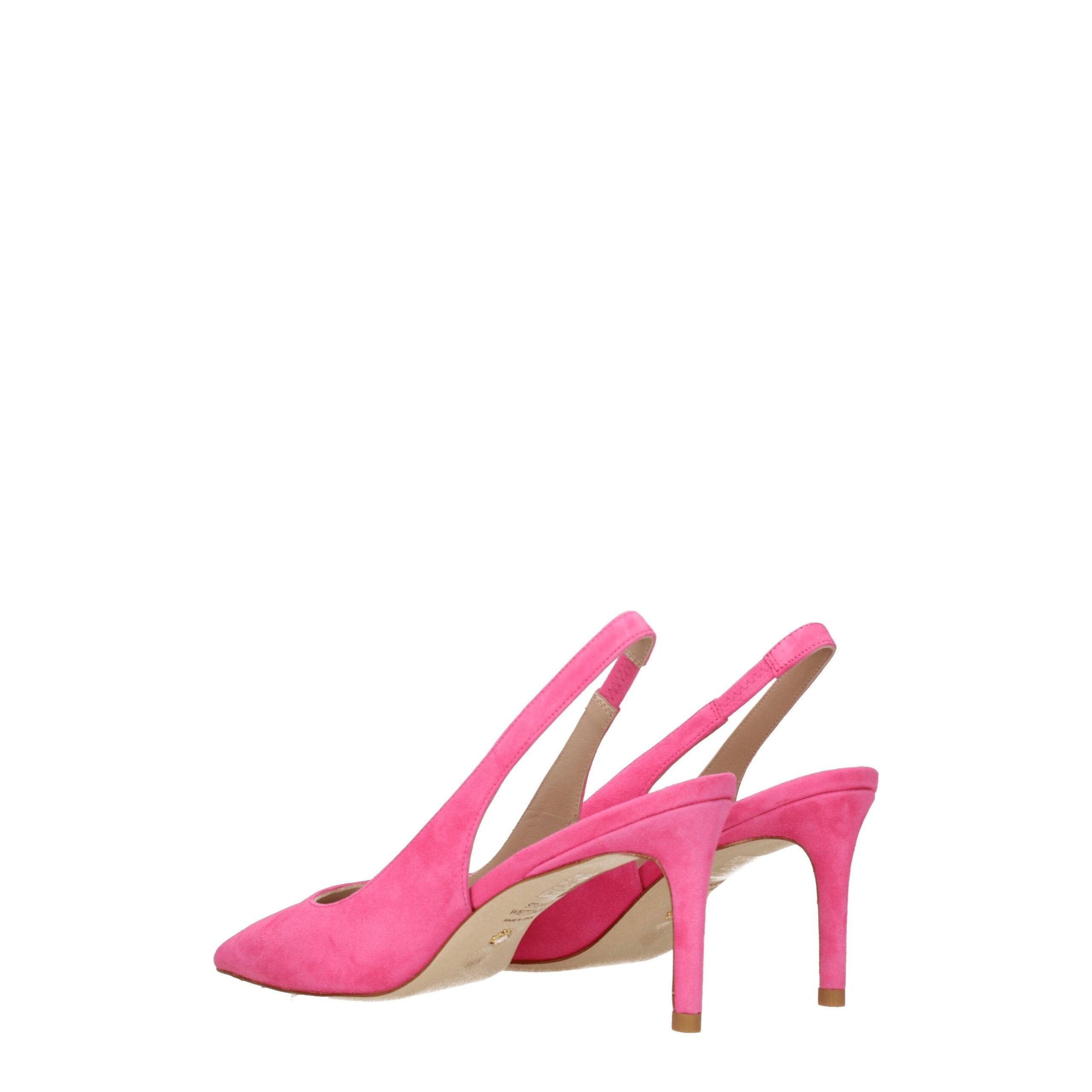 Стюарт Вайцман Кожаные женские сандалии Stuart Weitzman, розовый — фото 4