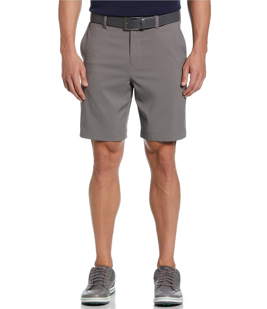 

Callaway Classic Fit Flat Front Opti-Stretch Active Waistband Solid 9 Шорты по внутреннему шву, серый