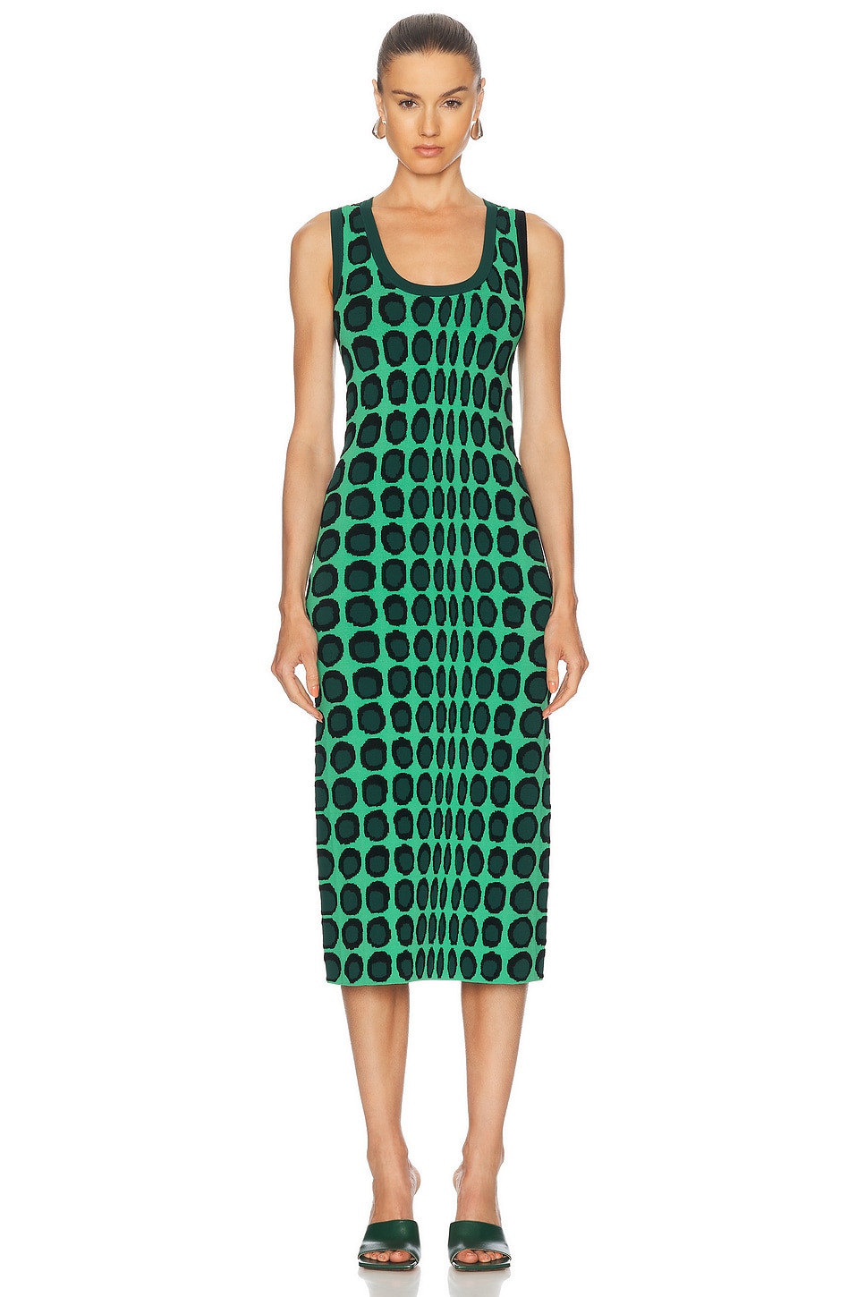 

Платье-футляр Midi Dress Christopher John Rogers, Arsenic Multi