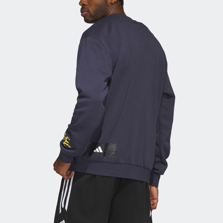 Свитер мужской тёмно-синий Adidas — фото 4