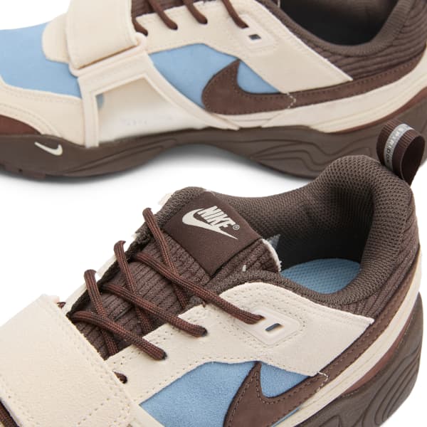 Nike X Travis Scott Zoom Field Jaxx кроссовки, синий, коричневый & айвори — фото 3