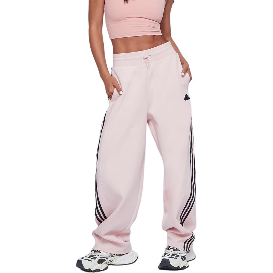 Трикотажные спортивные брюки для танцев Adidas розовые женские — фото 3