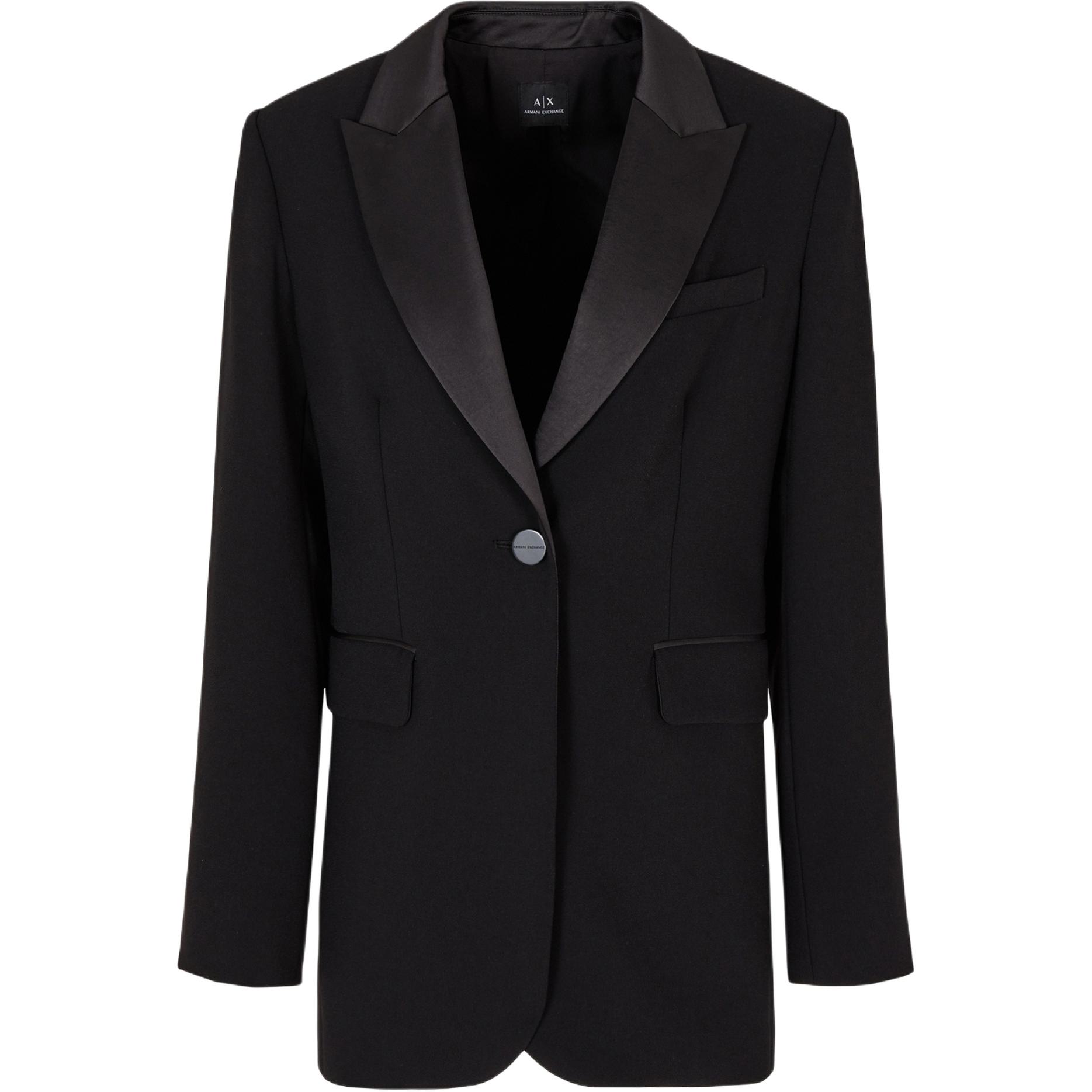 

Пиджак с длинным рукавом на пуговицах ARMANI EXCHANGE, черный