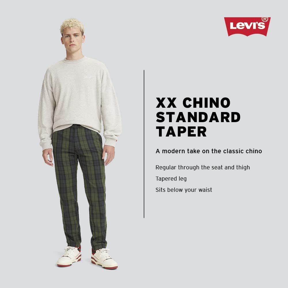Мужские зауженные брюки-чинос Levi's Xx Standard (также доступны в размерах для больших и высоких), Dark Slate - Stretch — фото 3