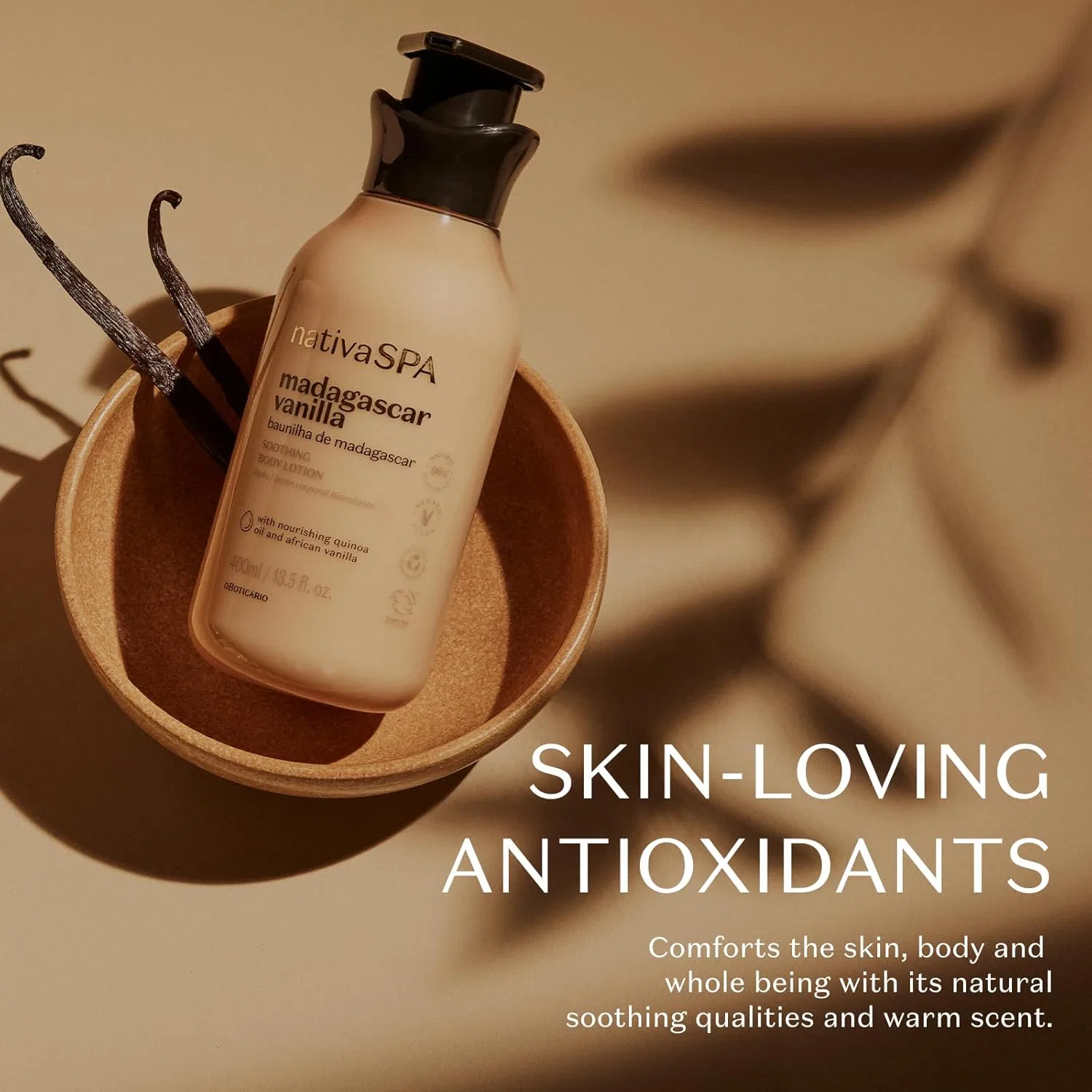 Крем для тела O Boticario Madagascar Vanilla Moisture Body Cream 400 мл Nativa Spa O Boticario — фото 4