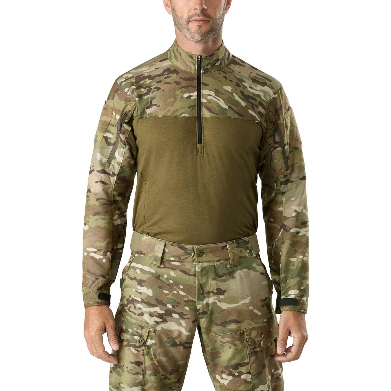 Arcteryx Мужская зеленая футболка LT MultiCam — фото 4